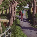 Simon Palmer, colour print, The Sisters Went Their Separate Ways, signed in pencil, no. 143/350,