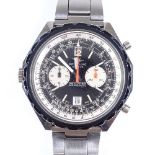 BREITLING - a stainless steel Navitimer Chrono-Matic automatic wristwatch, circa 1970s, ref. 1806,