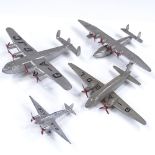 4 Dinky Meccano aircraft; York, Viking, Flying Boat, and Light Racer, largest 16cm wingspan (4)