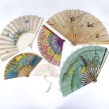 A group of mainly early 20th century fans (6)