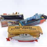 3 boxed Vintage Marine Toys, all boxed, including Sutcliffe Unda-Wunda Sumarine (3)