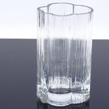 Iittala Finland, Alpina glass vase, designed by Tapio Wirkkala, height 17cm