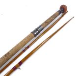 A Grant Vibration 16' spliced salmon fishing rod, circa 1920