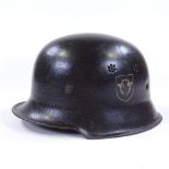 A German Second War Period Police helmet