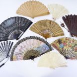 A group of mainly early 20th century fans (9)