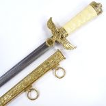 A reproduction German presentation dagger
