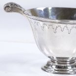 A Garrard & Co silver 2-handled bowl, with cast acanthus leaf handles, hallmarks London 1936,