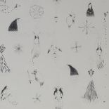 K Horan, pair of pencil drawings, mythological compositions, signed and dated 2007, largest 13" x