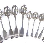 Various silver teaspoons and coffee spoons, 6.8oz total