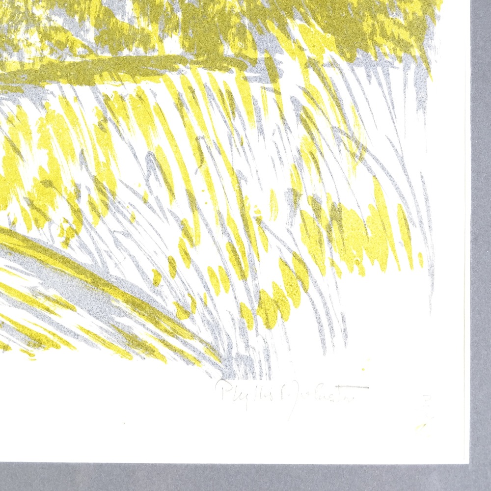 Phyllis Johnston, 2 colour screen prints, Sussex landscapes, signed in pencil, artist's proof, image - Image 4 of 4