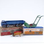 Dinky Meccano Supertoy 501 Foden Diesel Wagon, and 751 Lawnmower and Wheelbarrow (3)
