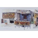 Mat Barber Kennedy, colour print, American street scene, signed in pencil, artist's proof, no. 3/15,