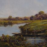 Harold Goldthwaite, oil on canvas, Chichester and the River Arun, signed, 16" x 24", framed