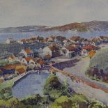 Donald Greig, watercolour, view of Barmouth Wales, signed, 14" x 20", framed