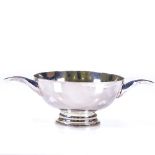 A large modern silver quaich, of plain circular form, by Barker Ellis Silver Co, hallmarks