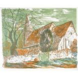 Phyllis Johnston, a folder of screen prints, Sussex scenes, sheet size 20" x 25"