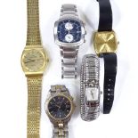 5 various wristwatches, including Tissot Stylist, and Seiko Chronograph (5)