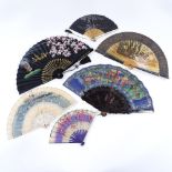 A group of late 19th/early 20th century fans (6)