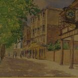 F A Oakley, watercolour, The Pantiles Tunbridge Wells, signed and dated 1943, 11" x 15", framed