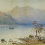 Henry Wimbush, watercolour, Ben Cruachan from Portsonachan, signed, 16" x 23", framed