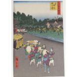 A folder of Japanese woodblock prints (5)