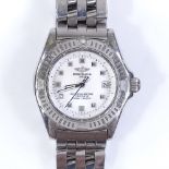 BREITLING - a lady's Colt Chronometre 100M automatic wristwatch, stainless steel case with mother-