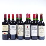 10 various bottles of Bordeaux red wine (10)