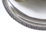 A Norwegian circular silver-footed bowl, with stylised acanthus rim, by David Andersen, diameter