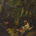 George Armfield, oil on canvas, Gun dogs in a landscapes, signed, 20" x 30", framed