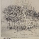 Ann Robertson (Canadian born 1900), etching, Quebec, signed on the mount, plate size 11" x 13.5",