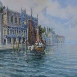 Gianni, watercolour, Grand Canal Venice, signed, 12" x 18", framed