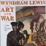 Wyndham Lewis, Imperial War Museum Exhibition poster 1992, and 1 other poster, framed (2)