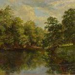 WITHDRAWN Walter Caffyn (1845 - 1898), oil on canvas, rural river scene, signed and dated 1875