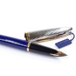 A Waterman Carene fountain pen, 23ct gold trim with 18ct gold nib, new and boxed, RRP £215