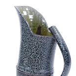 Walter Keeler (British born 1942), large blue salt glaze jug, impressed maker's marks, height 30cm