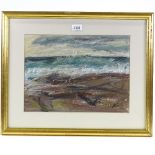 Tom Llewellyn Phillips, 4 coloured pastels, shore scenes