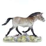 A Beswick Przewalskis wild horse, marked 2005, from an edition of 1000, boxed, base length 22cm
