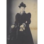 An Elliott and Fry Studio photograph of Lady Theodora Guest, image size 12" x 8", unframed