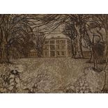 Robert Greenhalf, 2 engravings, the mansion, 6" x 8", and goodbye September, 8" x 12", both signed