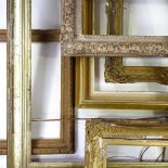 A group of ornate gilt-gesso picture frames