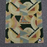 An American Art Deco style New River Artisans wool runner, 450cm x 78cm