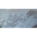 Francis Philip Goodchild, coloured pastels, mountain landscape, signed and dated 1972, 16" x 30",