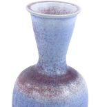 Mary Rich Studio porcelain vase, blue/burgundy crystalline glaze, height 29cm