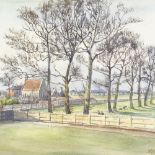 3 various watercolours, including works by J W Hamilton Marr (3)