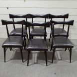 Paul McCobb Planner Group, 1950s set of 6 bow-tie dining chairs for Winchendon Furniture USA