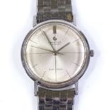 CERTINA - a Blue Ribbon stainless steel automatic wristwatch, 27 jewel movement with crosshair dial,
