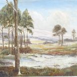 George Rennie, oil on board, Scottish landscape, signed, 10" x 14", unframed