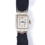 A lady's 18ct white gold Polar Chronometer cocktail wristwatch, 16 jewel mechanical movement with