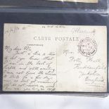 An album of First War Period handwritten postcards
