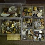 HOROLOGY INTEREST - large quantity of watch parts, movements, cases etc